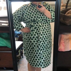 Eloquii Shirt Dress. Green SZ 26